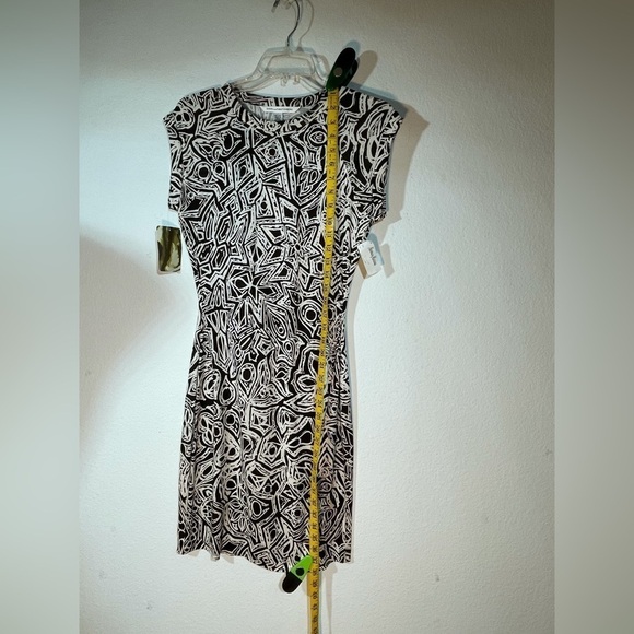 DVF Diane Von Furstenberg ROCCO Silk Jersey Dress Tribal Tattoo New NWT size 6 - Picture 10 of 12